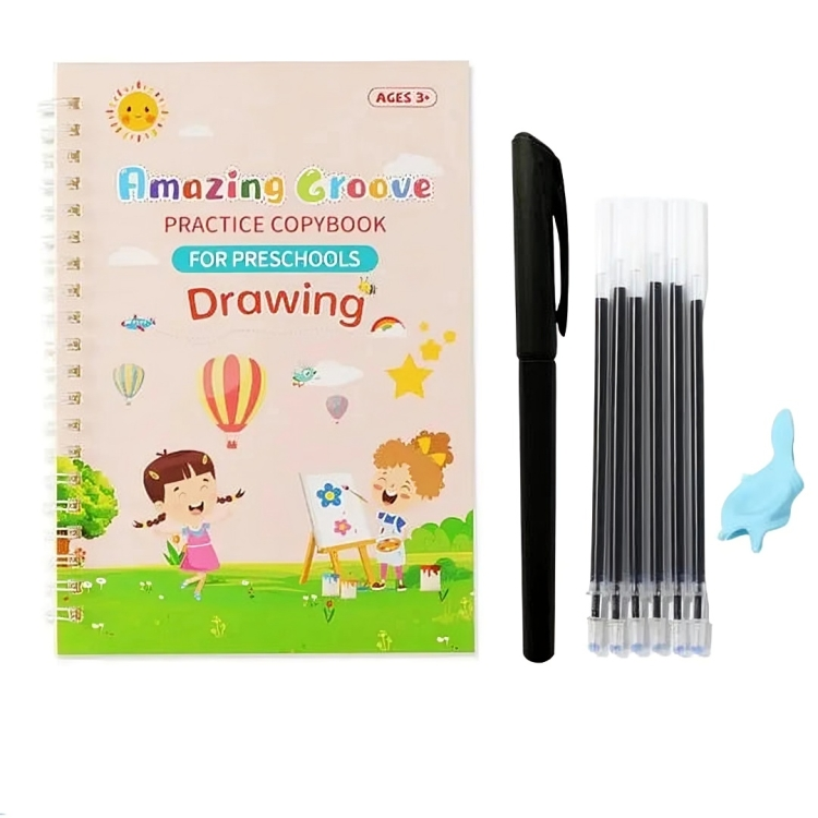 Kids' Writing Practice Book & 5 Pens
