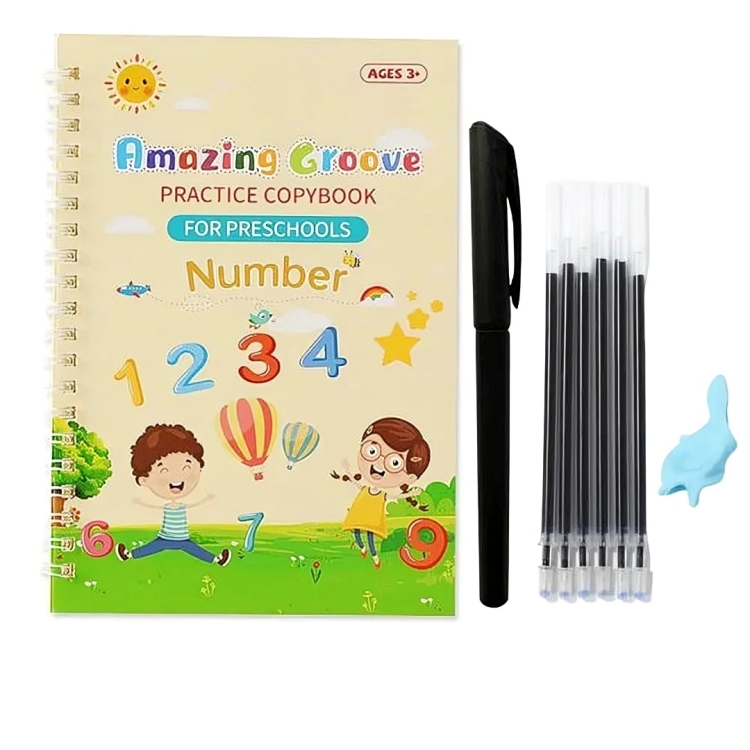 Kids' Writing Practice Book & 5 Pens