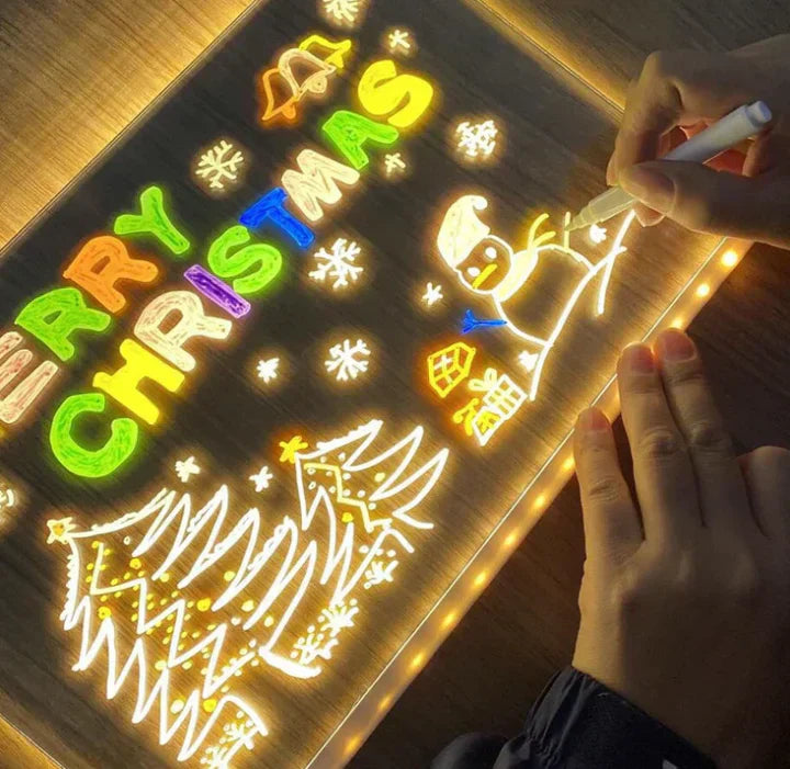 Magic LED-drawing board (extra including 7 pens)