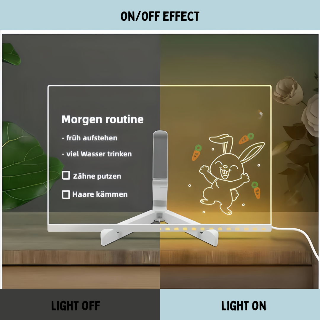 Magic LED-drawing board (extra including 7 pens)